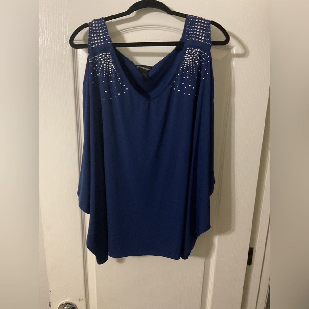 Ashley Stewart Navy Blue Blouse